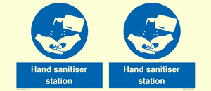 Hand sanitiser station